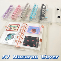 A7 Spiral Notebook Kpop Collection, Macaron 6-Hole Cover, DIY 10-Pack Storage Bags, Spiral Organizer For Journaling Notebooks