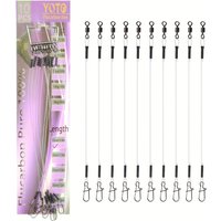 YOTO 100% fluorocarbon fishing line fishing rod Fluorocarbon line with rolling swivel and quick lock pressure test 7-18kg fishin