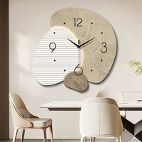 Large Size Abstract Geometric Artwork Wall Clock, Luxurious Quartz Clock for Home Decor,living Room,bed Room,dinning Room Decor