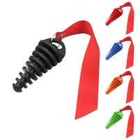 Wash Plug Rubber Exhaust Pipe Plugs Waterproof Wash Plug With Streamers For Motorcycle Dirt Bike 2 Strokes Remove Before Start