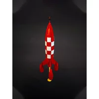 491pcs MOC F01 Retro Moon Rocket Inspired Tintin Model Building Blocks Assemble Birthday Creative Toys Festival Gifts