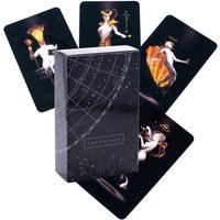 True Black Tarot Cards 78 Cards Set Divination Game Gift Board Table Game Oracles and Divination