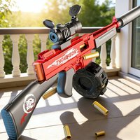 Realistic SVD Sniper Rifle Model Manual Shell Ejecting Soft Bullet Toy Gun Outdoor Shooting Play Toy Present for Children