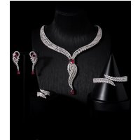 IN JEWELIFE Gorgeous Womans Jewelry Set Full Cubic Zirconia Necklaces for Women Wedding Engagement Party Crystal Jewelry Accesso