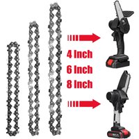 4/6/8 Inch Mini Steel Chainsaw Chain Metal Saw Chain 28/36/45 Drive Electric Saw Accessory Replacement Chainsaw Saw Chain