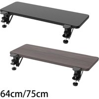 Clamp On Desk Extender Tray Sturdy C Clamp Mount Ergonomic Table Extension Board Elbow Arm Support for Square Tabletop Work