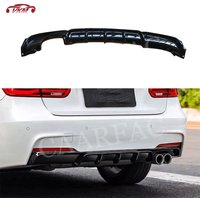 Carbon Look Rear Bumper Lip Diffuser for BMW 3 Series F30 F35 320i 328i M Sport 2012-2018 Body Kits Car Accessories