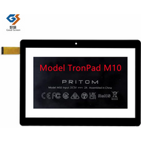 10.1Inch For Pritom TronPad M10 Tablet PC Capacitive Touch Screen Digitizer Sensor External Glass Panel XLD1030-V0 240*168 MM