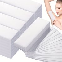 50/100/200pcs Hypoallergenic Non-Woven Waxing Strips - Gentle Facial, Eyebrow, Face, Leg, Body, and Bikini Hair Remover Sheets