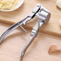 2026 New Garlic Press Crusher Mincer Anti-Skid Kitchen Stainless Steel Garlic Smasher Squeezer Manual Press Grinding Tool