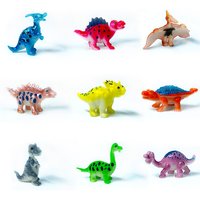 10Pcs/Set Mini Simulation Animal Dinosaur Model Stegosaurus hadrosaur Tyrannosaurus Figures Kids Cognitive Educational Toys