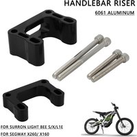Motorcycle 15mm 25mm Handlebar Riser Head Up Raiser Adaptor For Surron Sur-Ron Lightbee Light Bee X S L1E Segway X260 Dirt EBike