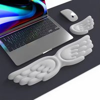Mechanical Keyboard Mouse Wrist Rest Computer Keyboard Laptop Angel Wing Memory Foam Mouse Cushion Support Pad Wrist Support