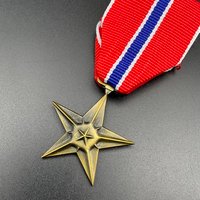 The American Commendation Star Military Medal Bronze Star Pins Honor Badge Reproduction Home Decoration Souvenir