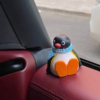 1 Piece Window Edge Car Interior Decoration Center Console Accessories 6CM Kawaii Penguin Doll Desktop Ornament