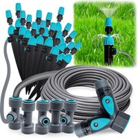 360° Adjustable 2-in-1 Misting Quick Connect Sprinkler Micro Dripper Sprayer 3/8" Garden Irrigation Watering System 12mm PE Hose
