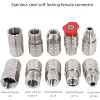 1/4IN quick connect change adapter new self-lock quick connector easy release high pressure gun hose fittings