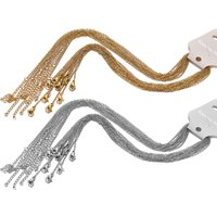10pcs 45+5cm Gold Color Stainless Steel Link Chains in Bulk Necklaces Fashion Jewelry Adjustable Chains Wholesale Chokers DIY