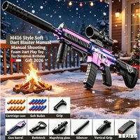 M416 Grade Foam Dart Gun Manual Firing Soft Dart Outdoor Toy Festival Gift 2026