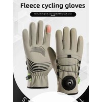 AliExpress NONE Winter Cycling Gloves Anti-Slip Touch Screen Thermal Gloves Cold-proof Outdoor Sports Running Ski Warm MTB Rotary Knob Gloves