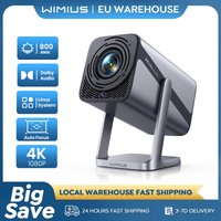 Wimius 4K-Projektor, offizielles Netflix 800ANSI Autofokus/Keystone FHD 1080p WIFI 6 Bluetooth5.2 Dolby 360 ° Drehen Sie Heimkino