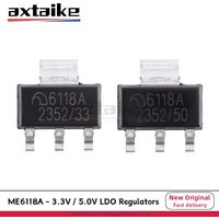 20PCS ME6118A 3.3V 5V SOT-223 ME6118A33B3G ME6118A50B3G 3V3 6118A ME6118 1A Adjustable Voltage High Speed LDO Regulators SMD IC