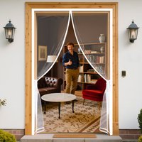 Magnetic Door Mosquito Net Screen Mesh Custom Size Door Screen Curtain Fly Insect Automatic Closing Invisible Mesh For Outdoor