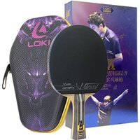 LOKI Professional Table Tennis Racket Basalt Carbon Blade with LOKI Prenium Rubber Pre-made Ping Pong Racket Paddle with Case