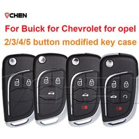 Car Key Case For Buick for Opel for Chevrolet Cruze Epica Lova Camaro for Vauxhall Insignia Astra Mokka Flip Remote Shell Cover