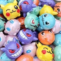 Pokemon plush resin vertical hole bead accessories DIY phone chain accessories keychain fridge magnet collection