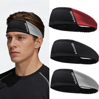 3pcs Color blocked sports headband, suitable for both men and women, yoga headband, high elasticity headband, sweat absorbing an
