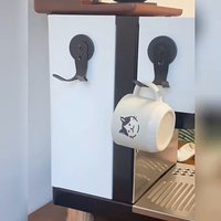 Heavy Duty Magnetic Hook for Coffee Portafilter Tamper Hanger Espresso Accessories Organizer Wall Mount Kitchen Storage Rack