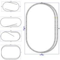 PIKO HO 1/87 Scale Track Set Various Options Available Perfect for Beginners Train Accessories Boys Toy Gift