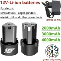 Uniwersalny akumulator litowy 12V 2.0Ah/3.0Ah/4.0Ah Odpowiedni do wiertarek elektrycznych Wkrętarki Szlifierki kątowe Narzędzia