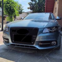 For Audi A5 S5 B8/8T 2008-2012 Car Front Mesh Bumper Grille Honeycomb Radiator Hood Mesh Racing Grills Body Kits Black 8T0853651
