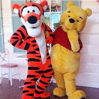 Pooh Bear Mascot Costume Cartoon Character Winnie Bear Hilarious Cosplay Suit Advertising Carnival Birthday Party Fancy Dress image 4