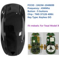CN099002 Complete Original Car Key For Tesla Model X 2016-2021 434MHz Tiris TMS 37126 40Bit 2AEIM-1048699 Diagcode Programmable