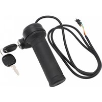 AliExpress NONE Electric Bike Throttle Grip Universal Electric Bicycle Scooter Waterproof Speed Wire Twist Throttle Grip with 2 Keys
