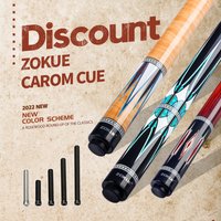 ZOKUE Carom Stick Professional Carom Billiard Cue Korean 3 Cushion Billiard Cue Carom Taper 12mm Tip 142 cm Libre Cue with Case