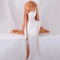 Game FFXIV Ryne Cosplay Wig Long Orange Pink Heat Resistant Synthetic Hair FF14 Halloween Wigs