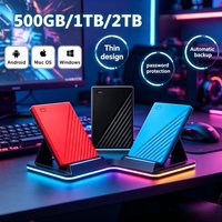 New For WD My Passport External Hard Drive USB 3.0 Portable 1TB/2TB/4TB Encrypted Mobile High-Speed Storage Disk for Computers