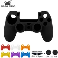 DATA FROG Anti-Slip Silicone Protective Case For PS4 Controller Soft Cover For PS4 / PS4 Pro / PS4 Slim Gamepad