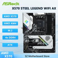 ASRock X570 STEEL LEGEND WIFI AX X570 Motherboard AM4 M.2 128GB DDR4 support Ryzen 5 5600 5900 3200 5700 cpu