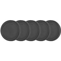 5PCS Portable Black Plastic Om mount Rear Lens Cover Cap High Quality Durable Dust Proof for Olympus OM Lenses Camera Accessory