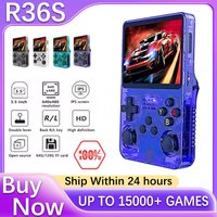 256G Open Source R36S Retro Game Console - 3.5" IPS Portable Linux ARKOS Handheld | Best Gaming Gift