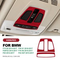 Italian Premium Suede Car Reading Light Panel Trim Sticker For BMW 1 3 4 Series F30 F32 F34 F15 F16 F20 F48 Interior Accessories