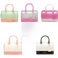 Spring Summer 2026 Fashion Candy Colored Crystal Jelly Pillow Handbag Women's Crossbody Bag Soft British Style Single Handle