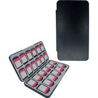 Suitable for Switch game card box storage box, protective casing is stable and not loose, 24 in 1 black