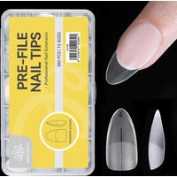 BORN PRETTY 300pcs False Nail Tips Nail Extension Mold Easy To Shape Building Gel Polish Nail Art Artificial Tool Manicure