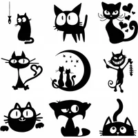 Car Sticker Decal Cute Cat Sports Styling Auto Racing Creativity Personality Waterproof Decoration Accessories PVC,12cm
